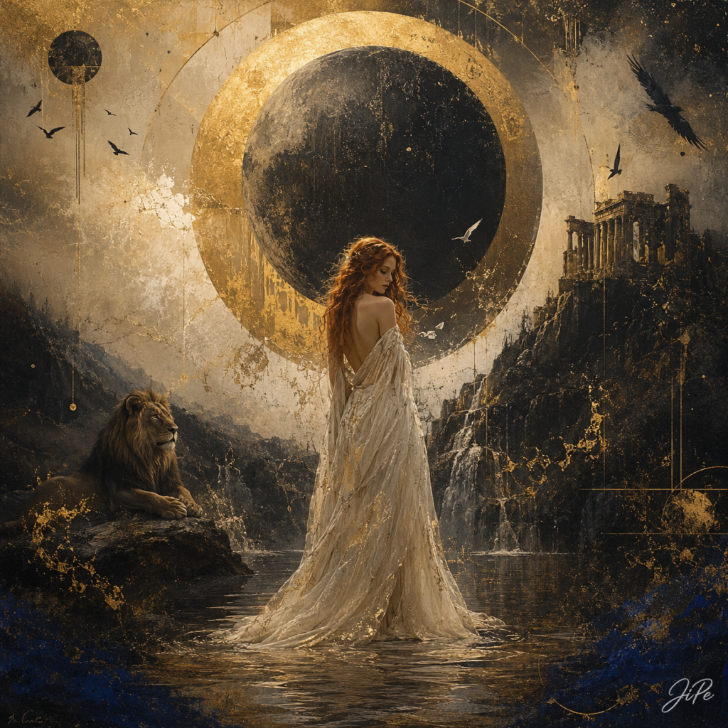 Echoes Beneath the Eclipse IX – Between Lion and Moon