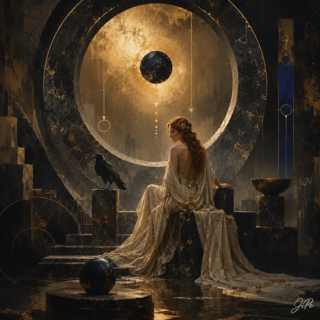 Echoes Beneath the Eclipse X – The Raven's Geometry