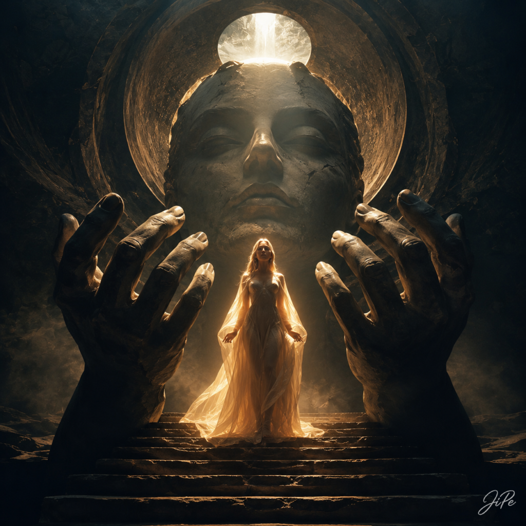 Goddess in a Mysterious Temple