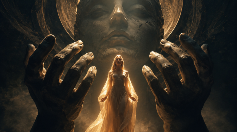 Goddess in a Mysterious Temple