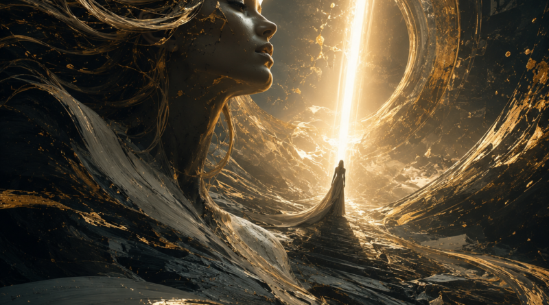 Golden Ray Through the Darkness