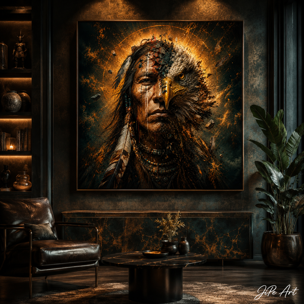 The Awakening of the Eagle - Interior Art Mockup