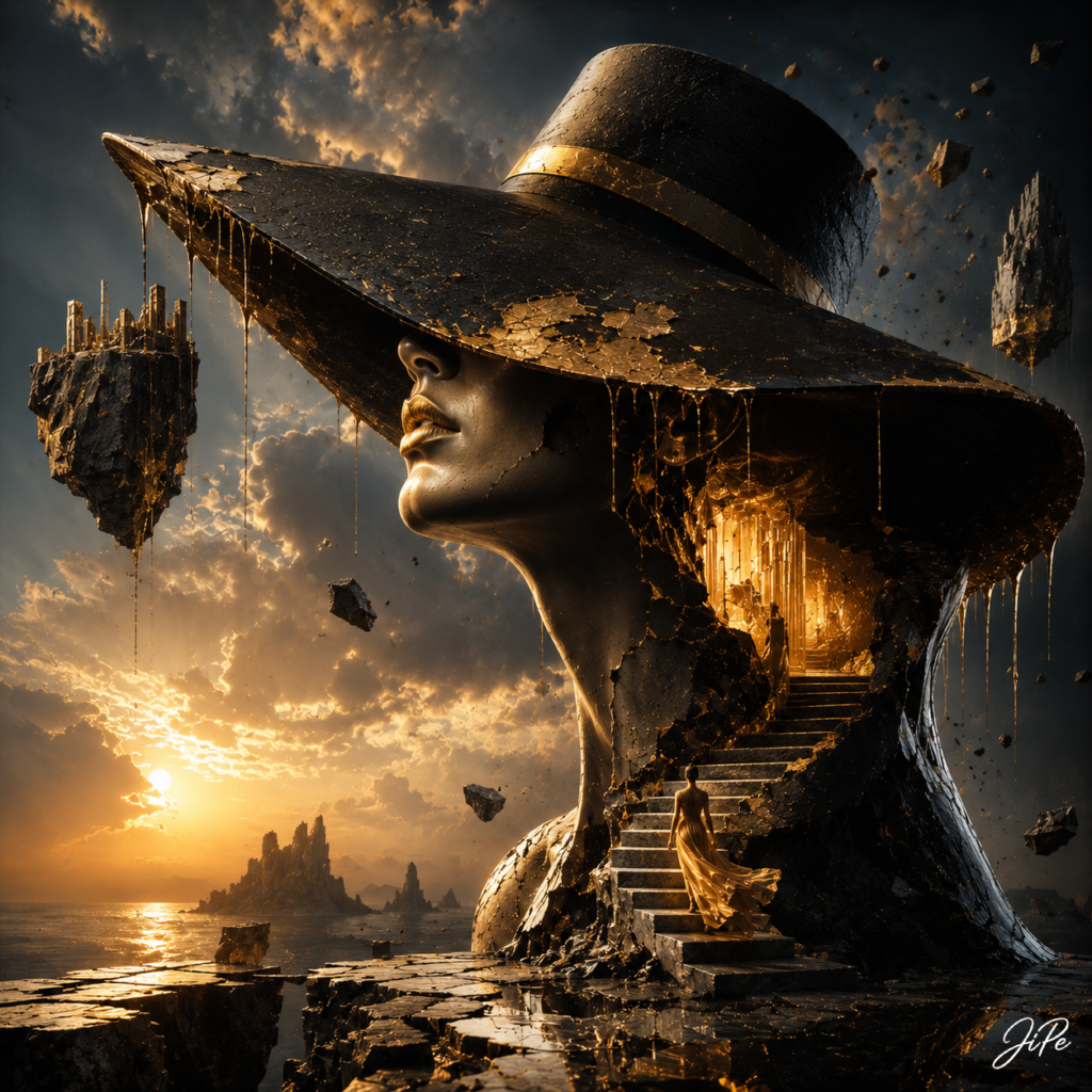 The Golden Sculpture's Inner Journey