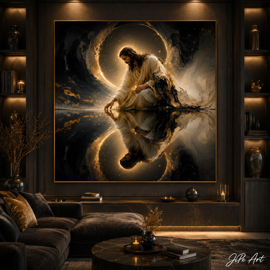 The Silence Before Creation’s First Word - Interior Art Mockup