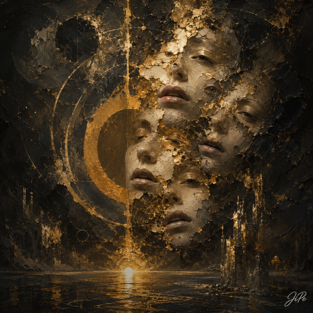 Faces Beneath the Eclipse