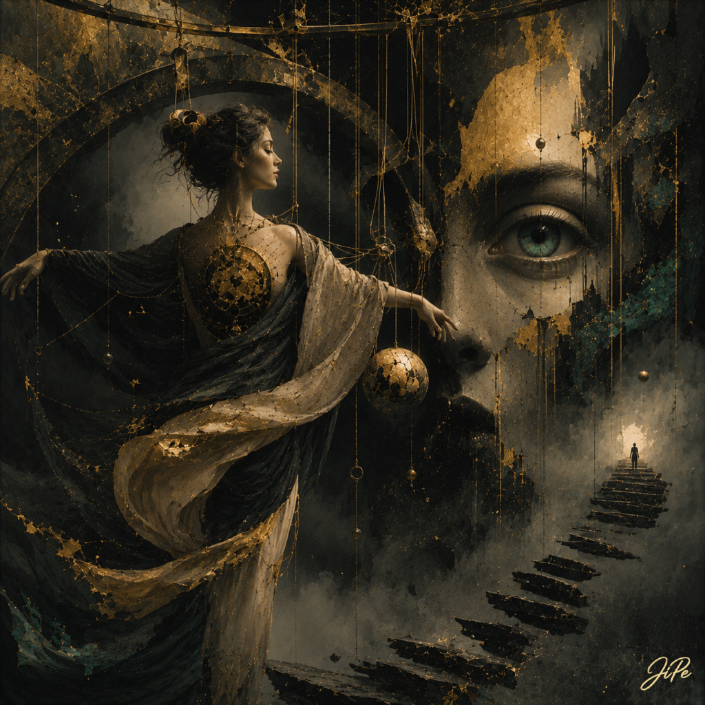 She Who Holds the Invisible Thread