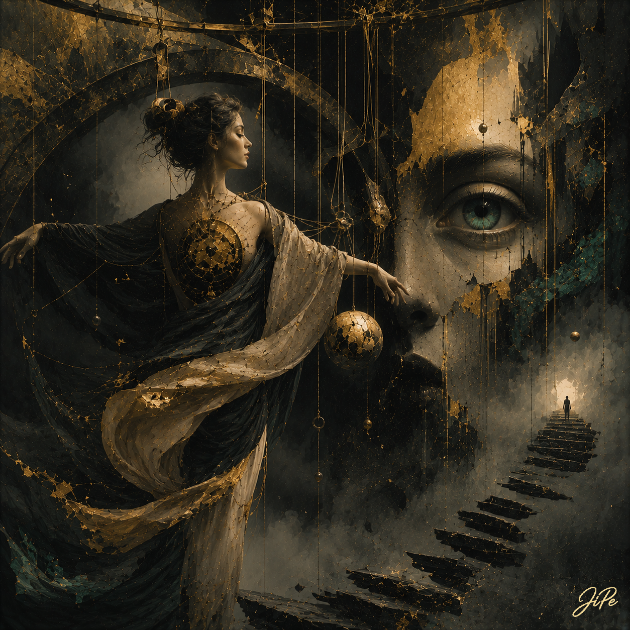 She Who Holds the Invisible Thread