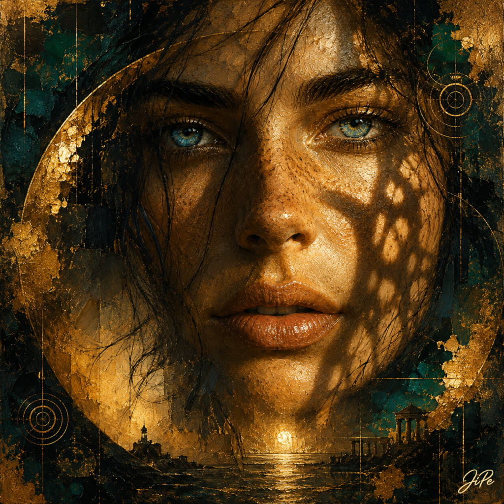 The Face Beyond the Golden Veil