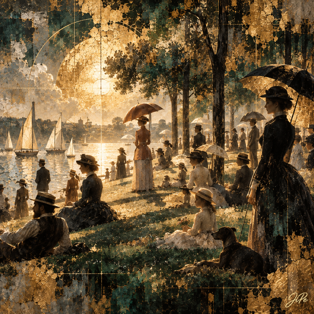 A Sunday Afternoon on the Island of La Grande Jatte (After Georges Seurat)
