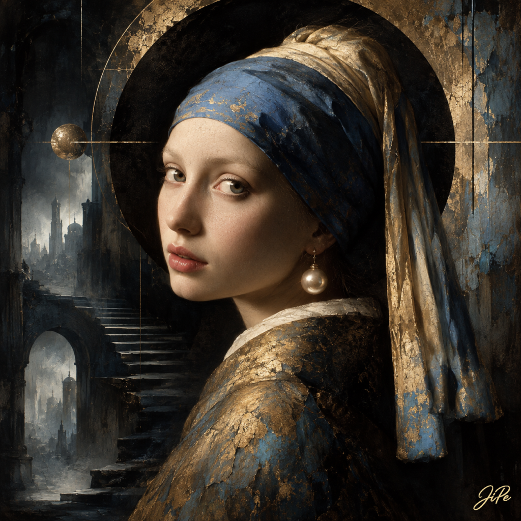 Girl with a Pearl Earring (After Johannes Vermeer)