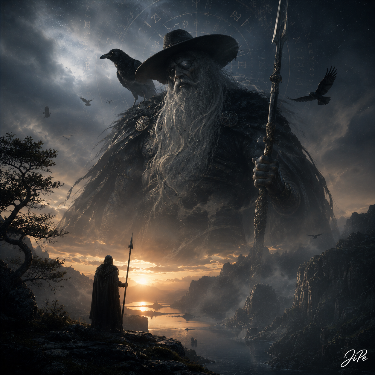 Odin's Presence Above the Valley