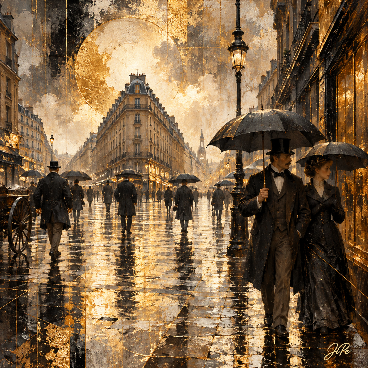 Paris Street; Rainy Day (After Gustave Caillebotte)