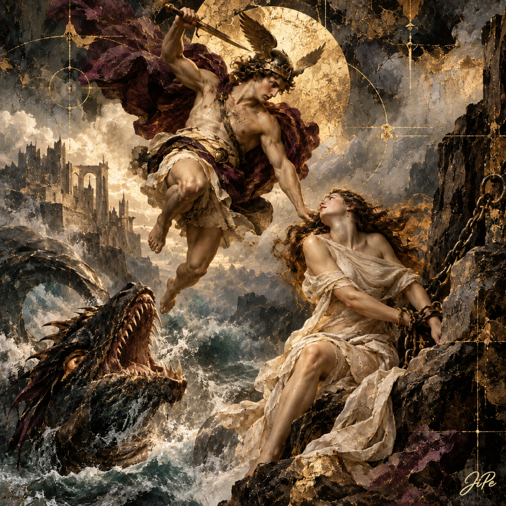 Perseus and Andromeda (After Titian)