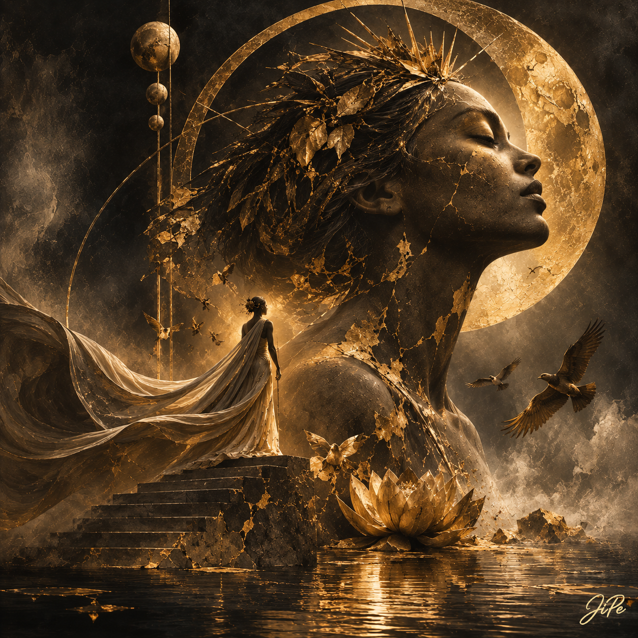 She Who Awakened the Golden Sky