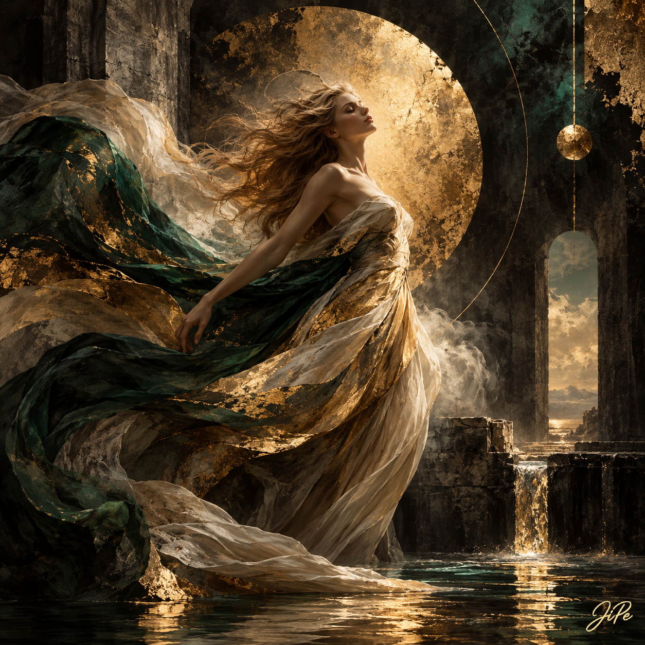 She Who Rises with the Golden Tide