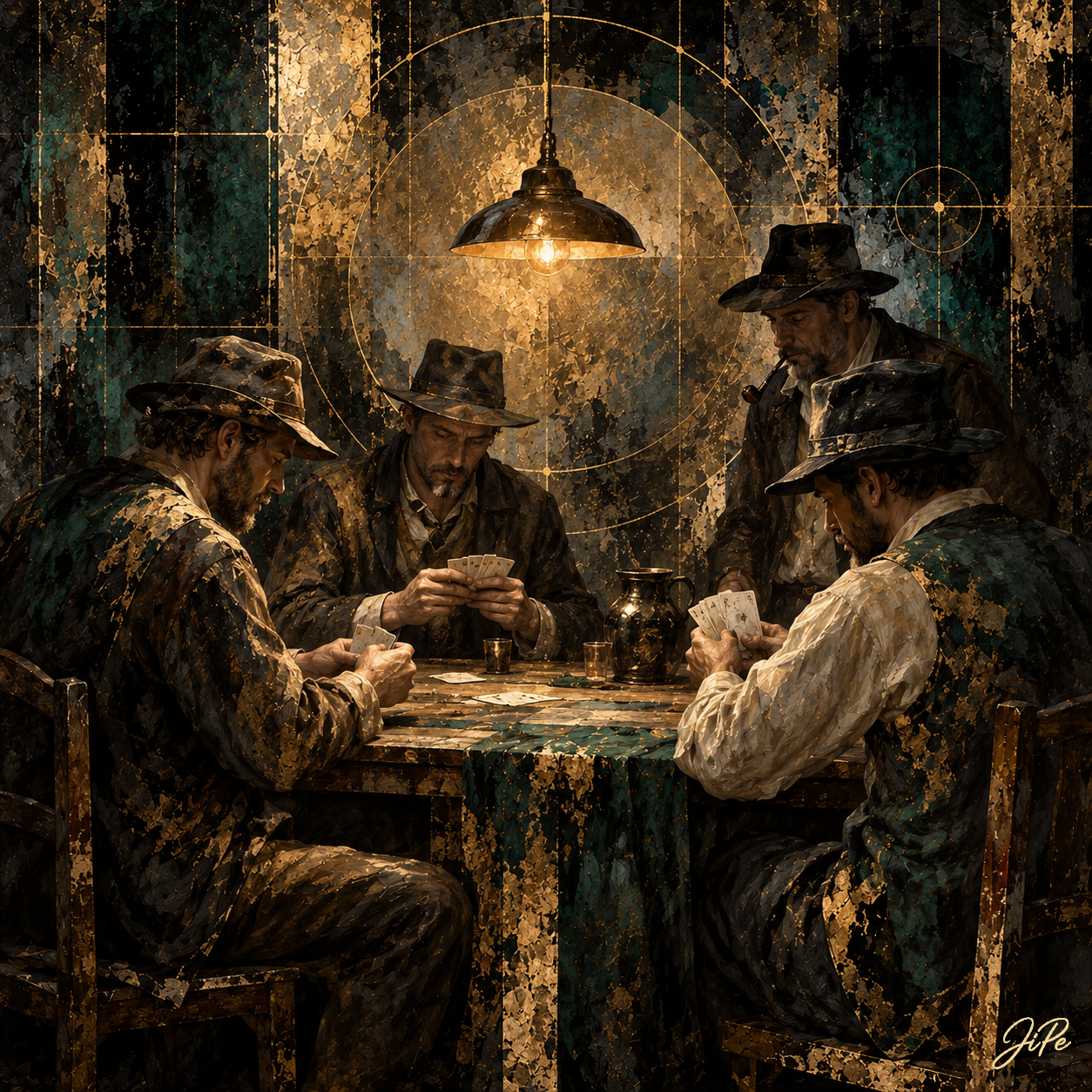 The Card Players (After Paul Cézanne)