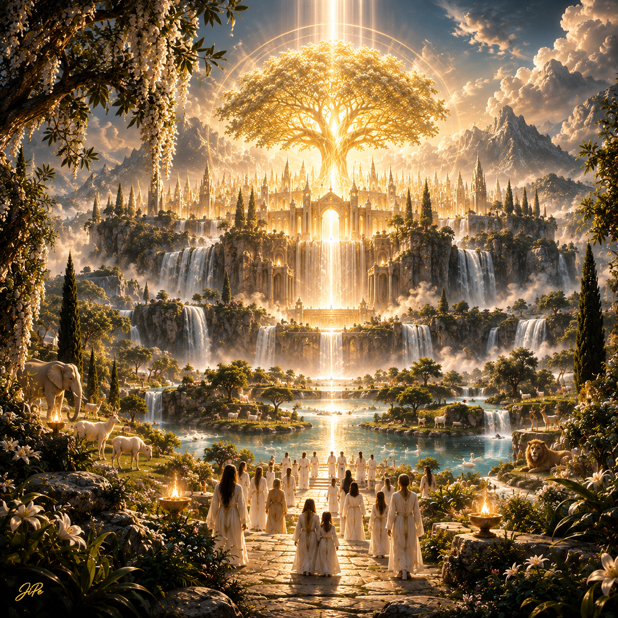 The City Beneath the Tree of Light