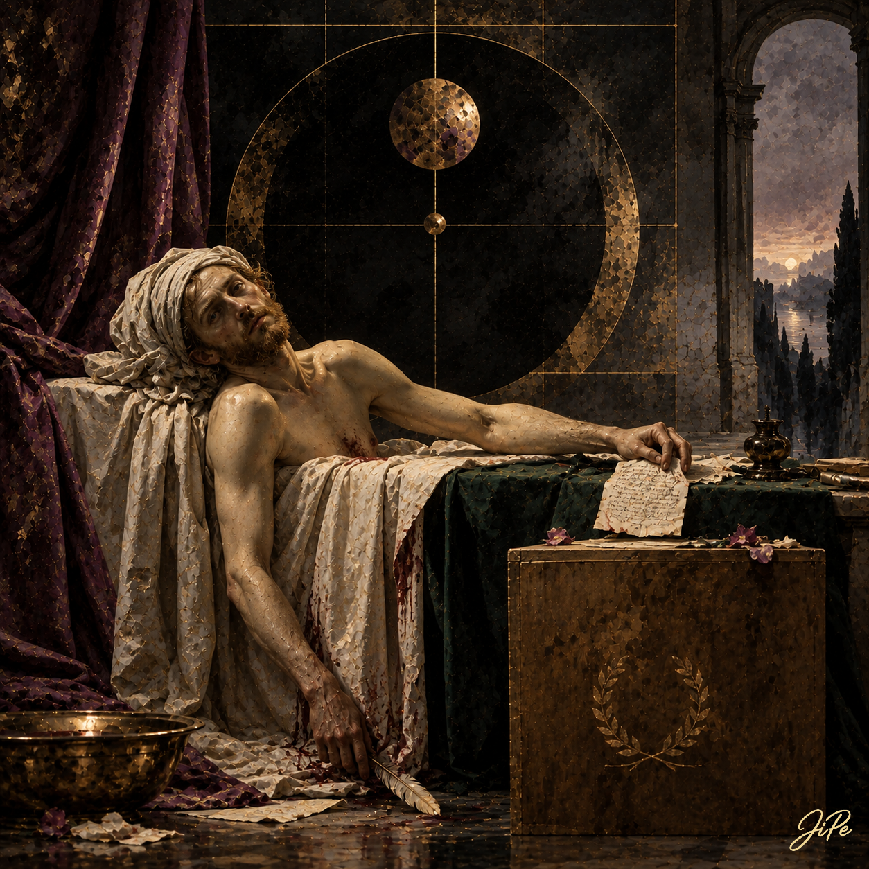 The Death of Marat (After Jacques-Louis David)
