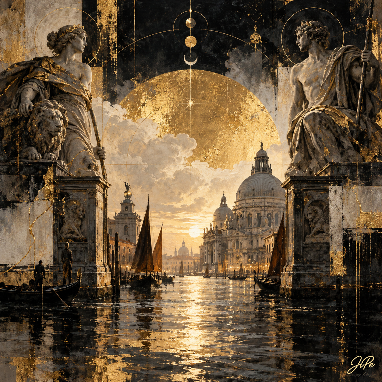 The Entrance to the Grand Canal, Venice (After Canaletto)