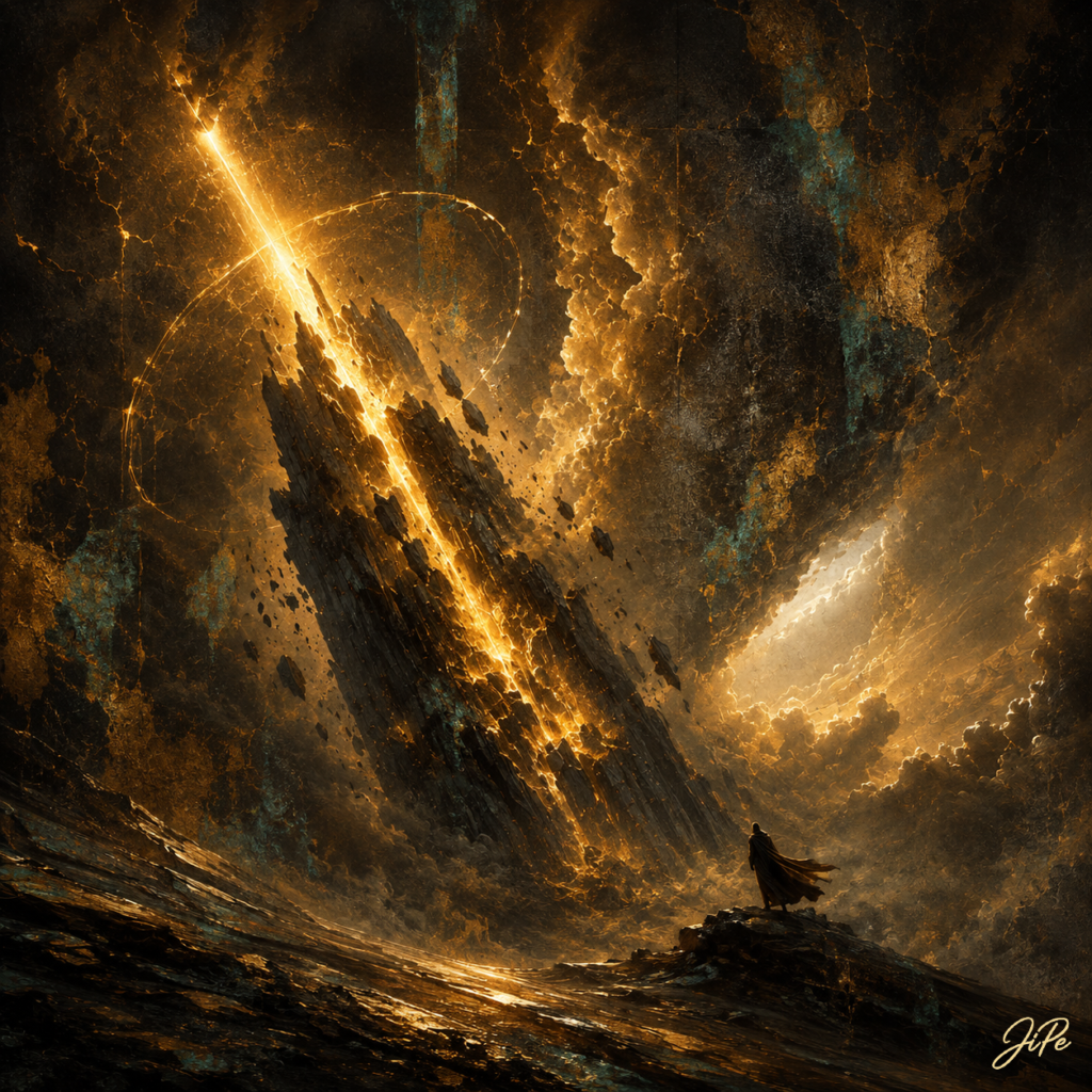 The Golden Pillar in the Storm