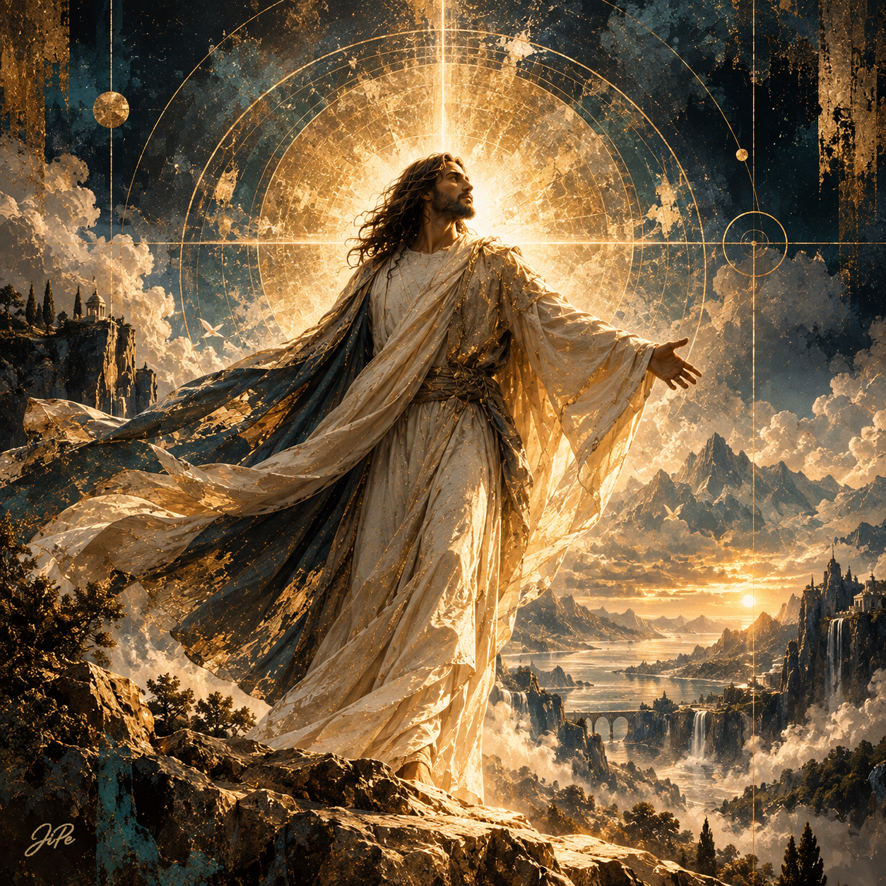 The Heavens Turn Around Him