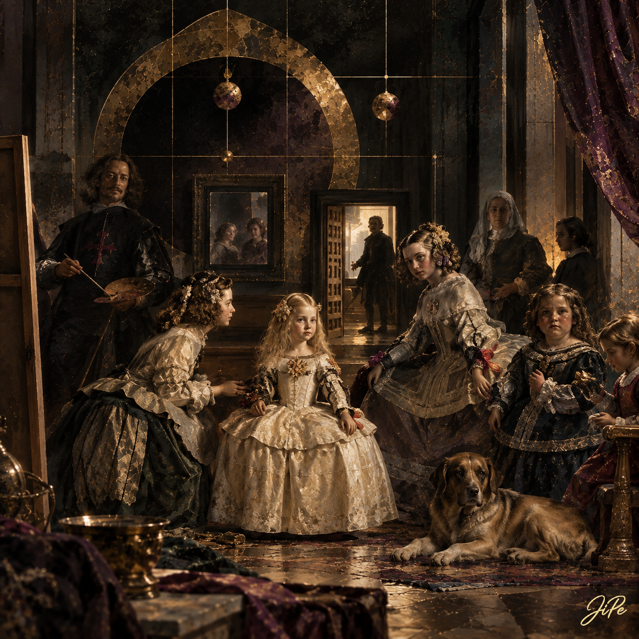 The Maids of Honor (After Diego Rodriguez de Silva Velazquez)