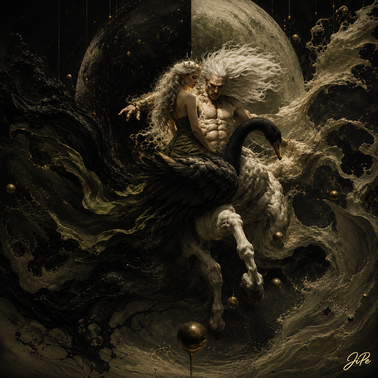 Between the Black and Golden Moon
